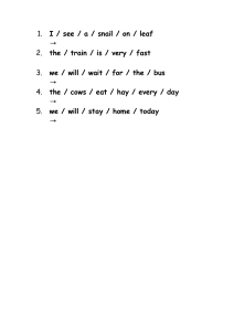 Elementary English Sentence Practice Worksheet
