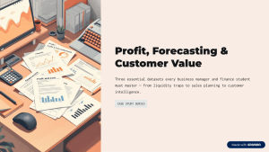 Profit, Forecasting & Customer Value: Business Case Studies