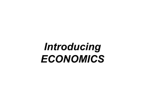 Introducing Economics: Basic Concepts and Terms