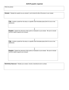 A(CE)&sup2;S Graphic Organizer Template