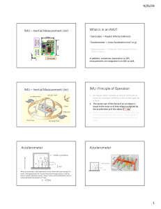 IMU Inertial Measurement Unit Components & Principles