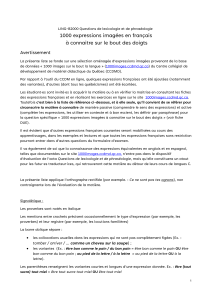 1000 expressions imag&eacute;es fran&ccedil;aises &agrave; conna&icirc;tre par c&oelig;ur : LING-B2000 Lexicologie & Phras&eacute;ologie