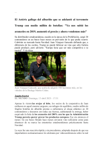El Ast&eacute;rix gallego del albari&ntilde;o que anticip&oacute; los aranceles de Trump
