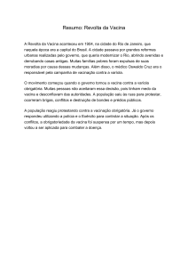 Resumo da Revolta da Vacina