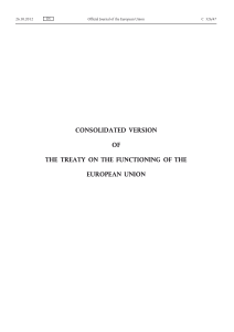 Treaty on the Functioning of the European Union
