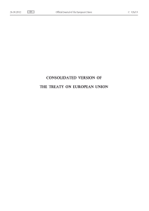 Consolidated Treaty on European Union (2012)