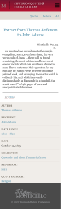Thomas Jefferson to John Adams: Bible Extract Letter