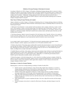 Strategic Planning in Marketing: Definition, Steps, Examples
