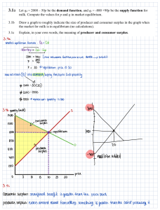 Economics Equilibrium Problems: Demand, Supply, and Surplus