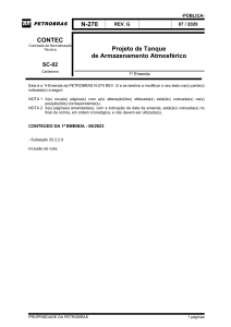 Petrobras N-270: Projeto de Tanque de Armazenamento Atmosf&eacute;rico