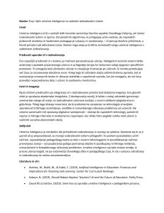 Vpliv umetne inteligence na izobraževanje: Esej