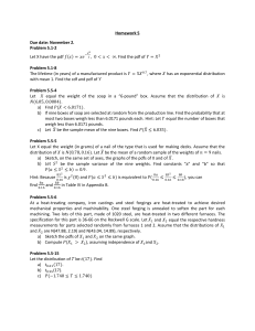 Homework 5: Probability and Statistics Problems