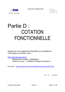 Cours de Cotation Fonctionnelle - INSA Lyon