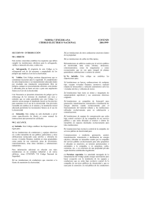 Norma Venezolana C&oacute;digo El&eacute;ctrico Nacional COVENIN 200:1999
