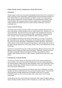 Climate Change: Causes, Consequences, and Solutions