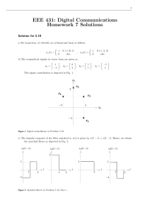 EEE 431 Digital Communications Homework 7 Solutions