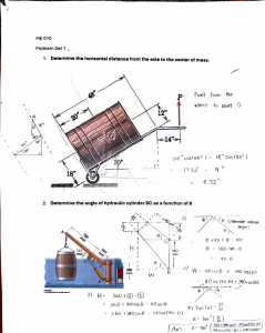 ME 010 Problem Set 1: Statics & Mechanics
