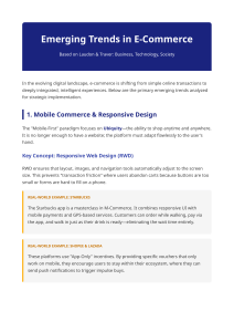 Emerging Trends in E-Commerce: Mobile, AI, Voice