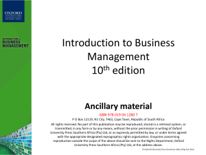 Introduction to Business Management 10th Edition Textbook