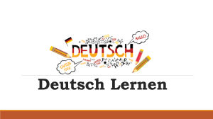 Deutsch Lernen: Deutsch als Fremdsprache f&uuml;r Anf&auml;nger
