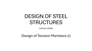 Design of Steel Structures: Tension Members