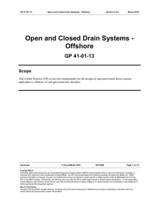 Open and Closed Drain Systems - Offshore (ExxonMobil GP)