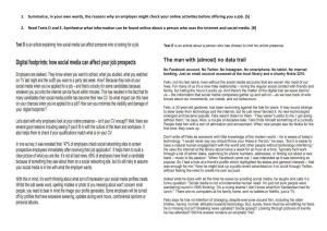 Digital Footprints & Social Media: Job Prospects & Online Privacy