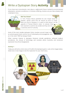 Dystopian Story Writing Activity Guide