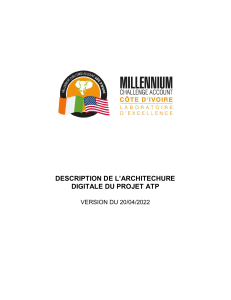 Architecture Digitale du Projet ATP - Description Technique