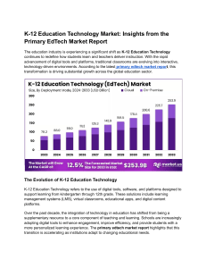 K-12 EdTech Market Report: Growth & Trends