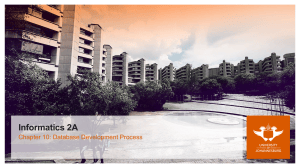Informatics 2A Chapter 10: Database Development Process