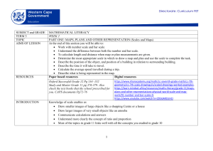 Grade 12 Mathematical Literacy: Maps, Scales, and Plans