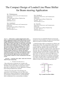 Compact Loaded Line Phase Shifter for Beam Steering at 25 GHz