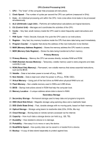 Computer Hardware Glossary
