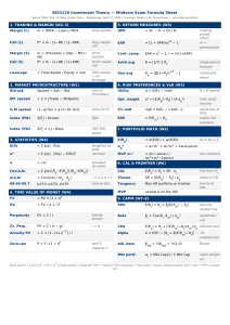 BIZ3120 Formula Sheet Midterm