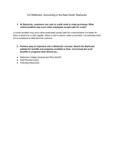 Accounting Reflection: Starbucks Real-World Example