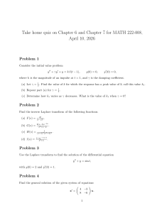MATH 222-008 Take-Home Quiz: Chapters 6-7