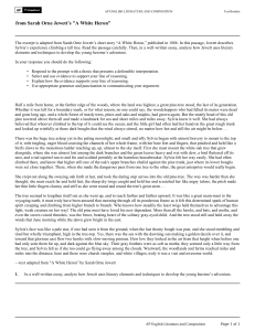 AP English Literature Test: A White Heron Analysis
