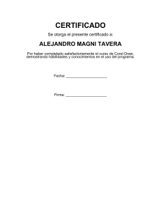 Certificado de Finalizaci&oacute;n de Curso de Corel Draw