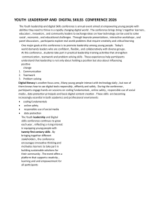 Youth Leadership & Digital Skills Conference 2026