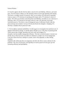Financial Performance Analysis: Profitability & Efficiency Issues