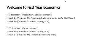 First Year Economics Syllabus