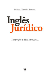 Ingl&ecirc;s Jur&iacute;dico: Tradu&ccedil;&atilde;o e Terminologia