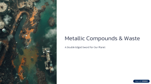 Metallic Compounds & Waste: Environmental Hazards & Solutions