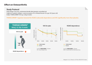 THERACURMIN Effect on Osteoarthritis: Study Results