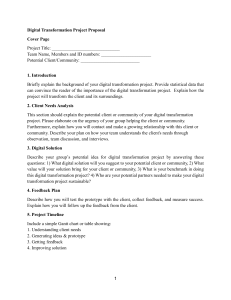 Digital Transformation Project Proposal Template