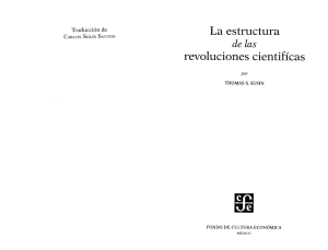 La estructura de las revoluciones cient&iacute;ficas - Thomas Kuhn