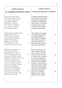 Carmina Burana: In Taberna Quando Sumus (Lat&iacute;n y Espa&ntilde;ol)
