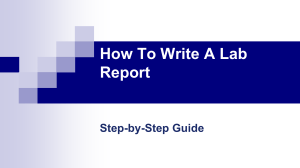 How To Write A Lab Report: Step-by-Step Guide