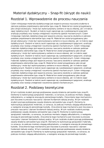 Materiał dydaktyczny: Projektowanie snap-fit